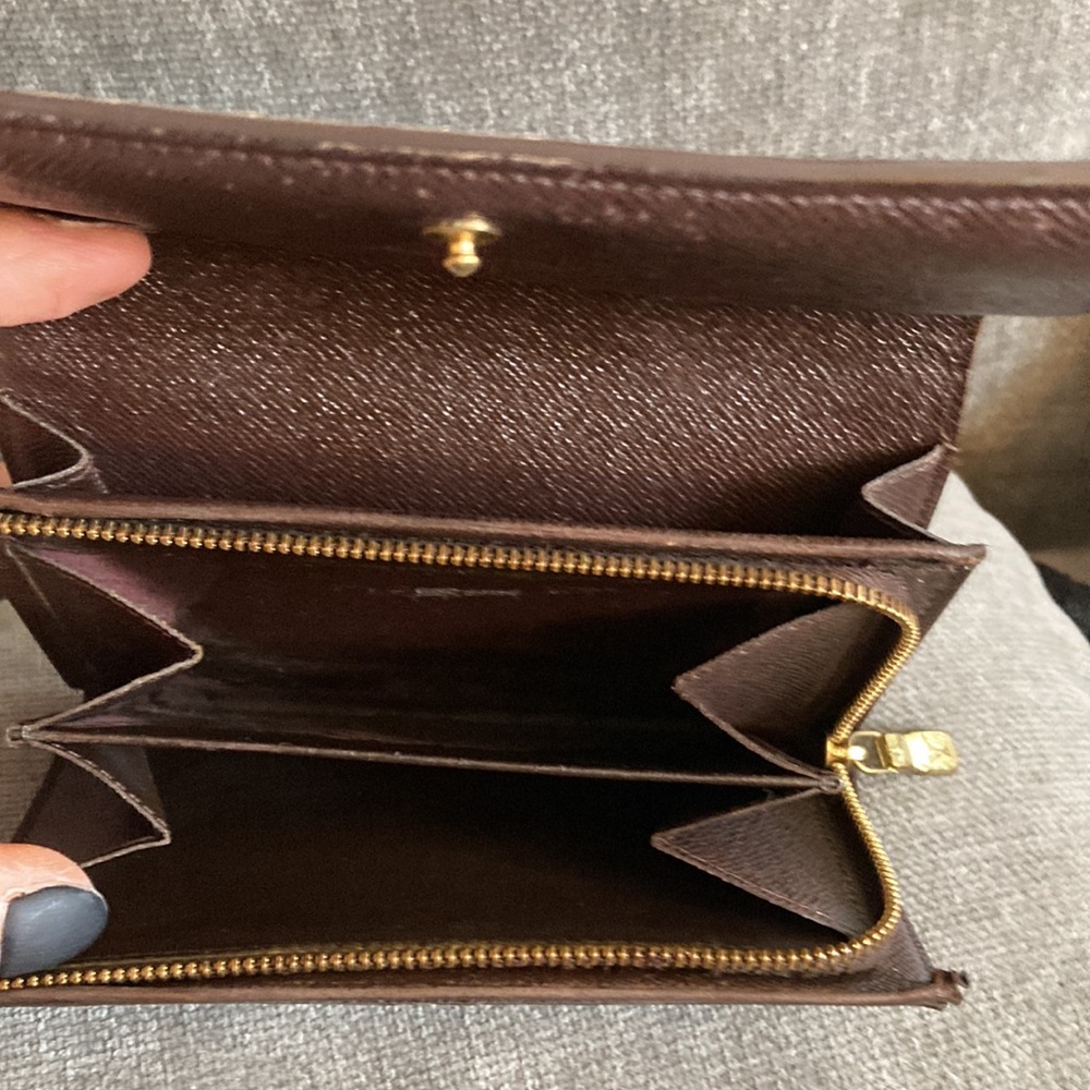 Louis Vuitton Damier Ebene Porte Monnaie Billets Tresor Wallet. - Picture 6 of 15